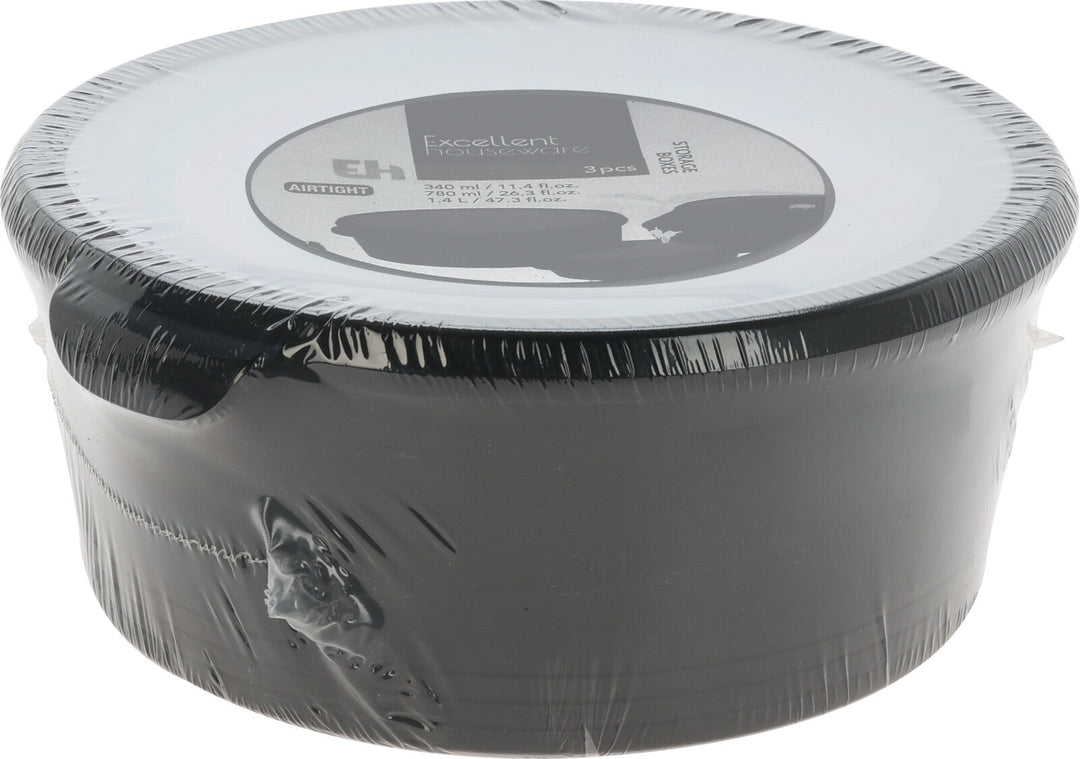 Förvaringsset med 3 lådor - ass. färger