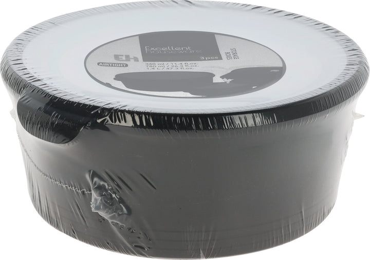 Förvaringsset med 3 lådor - ass. färger