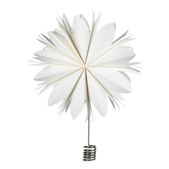 Det gamla apoteket - Toppstjärnpapper Ø30 cm vit