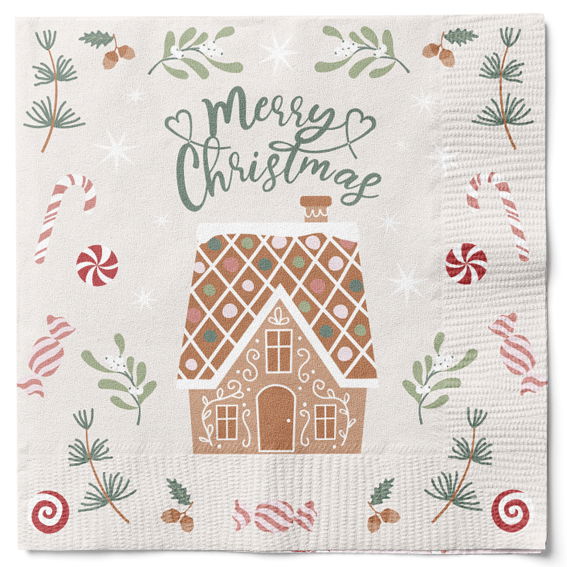 Det gamla apoteket - Julservetter 20 st. - Julingefära