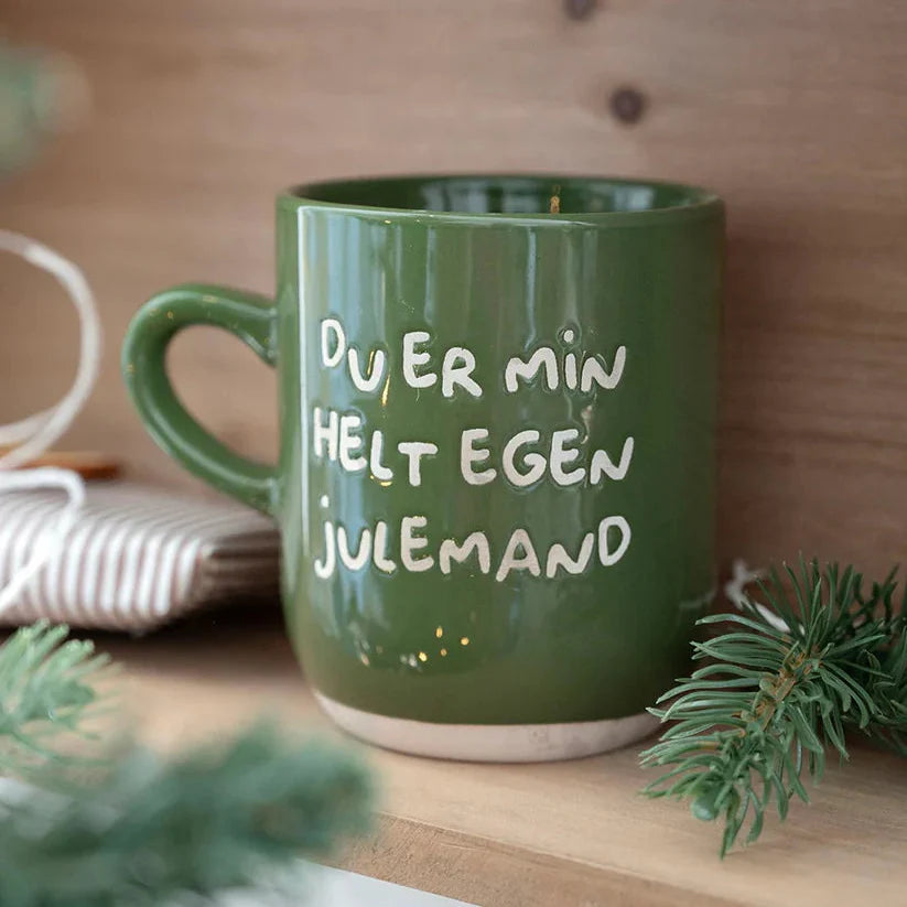 The Old Pharmacy - Mugg 30 cl. grön - Du är min alldeles egna jultomte
