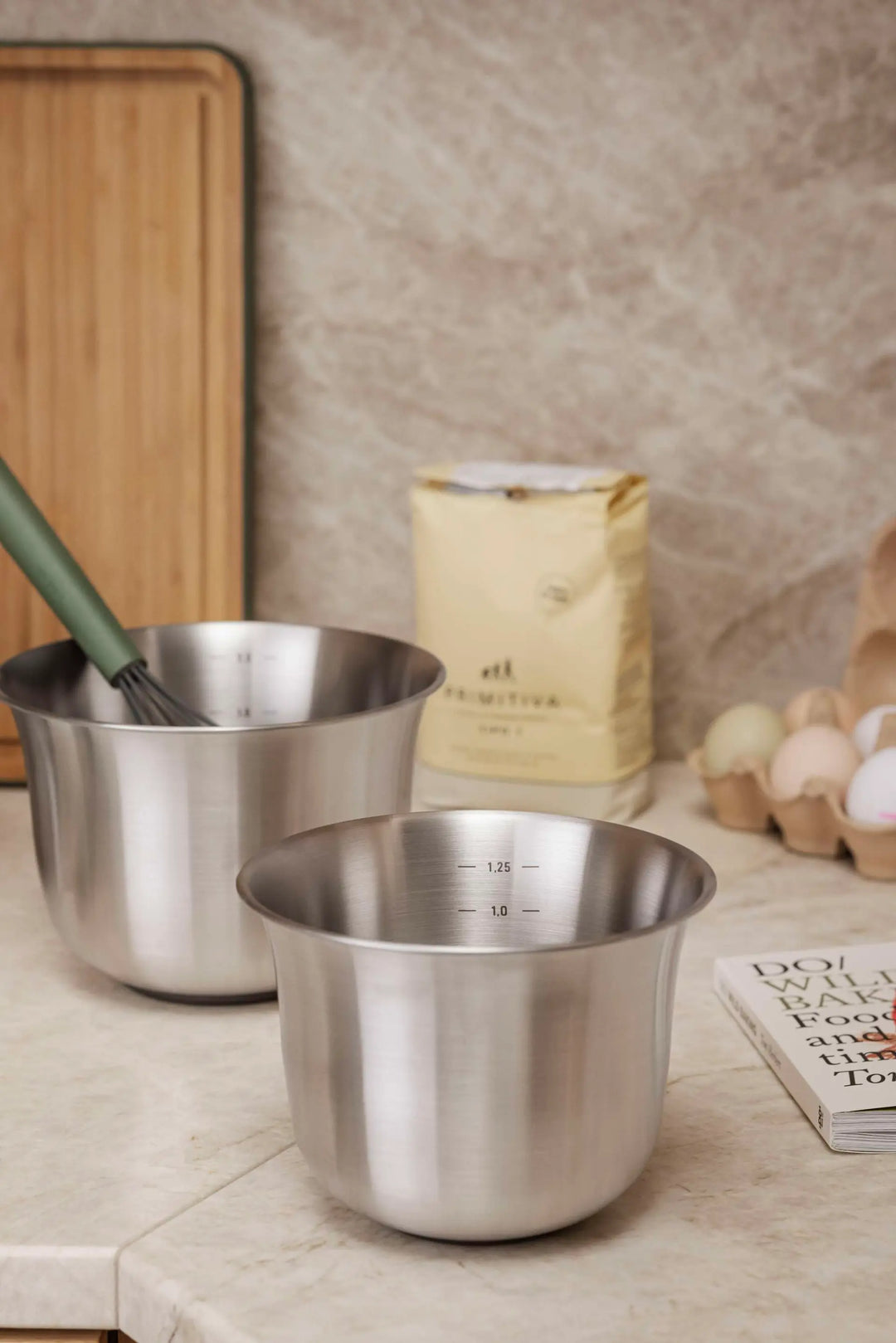 Eva Solo - Green Tools Blandarskål 2,3 liter - Rostfritt stål - Borstat stål