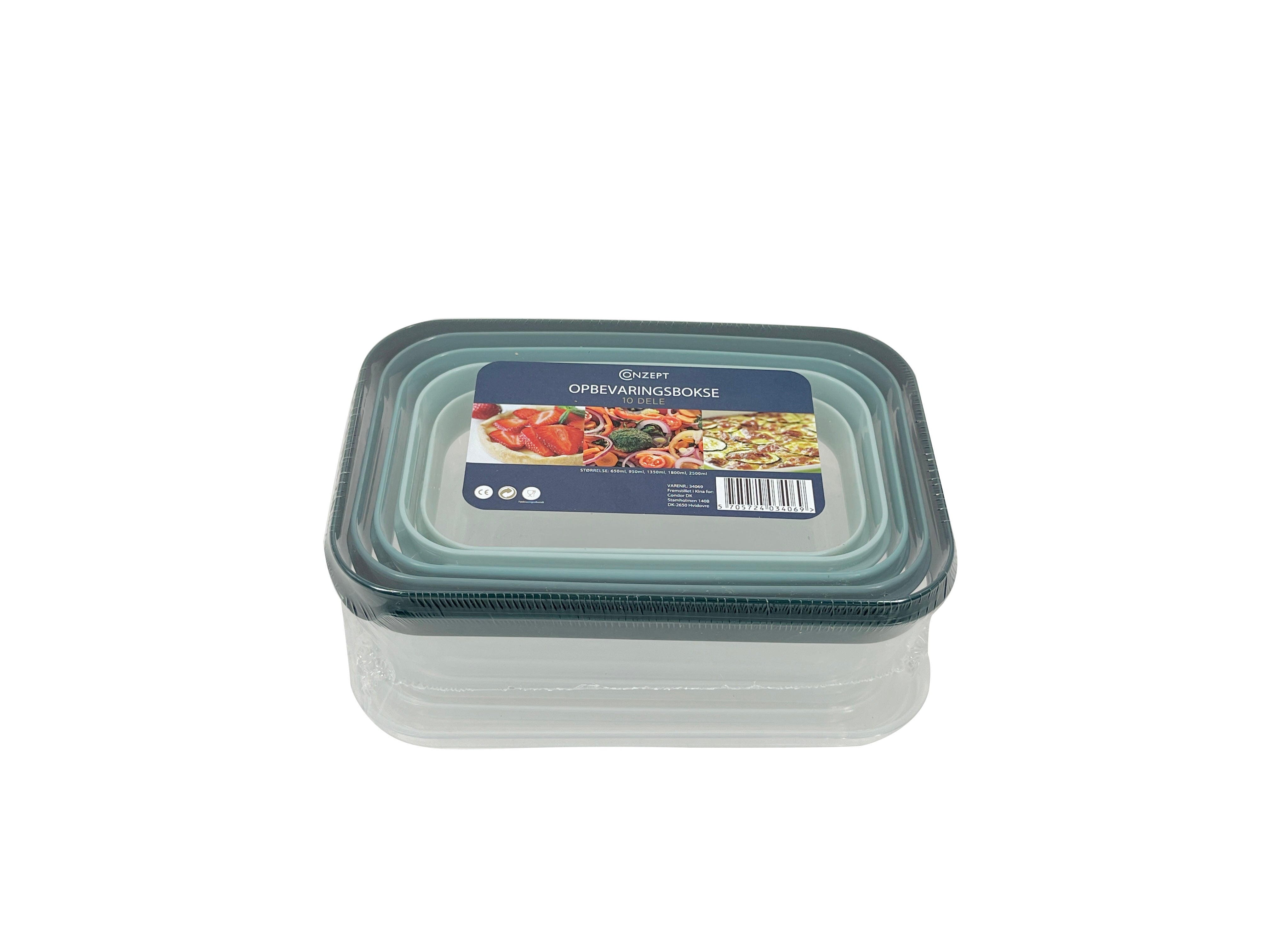 Conzept - Förvaringslåda 10 delar rektangulär