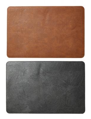 Vändbar bordsunderlägg - PU 30x45 cm konjak/svart