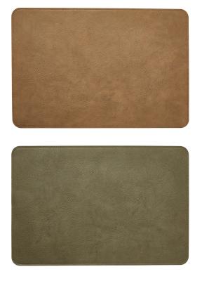 Vändbar bordsunderlägg - PU 30x45 cm army/camel