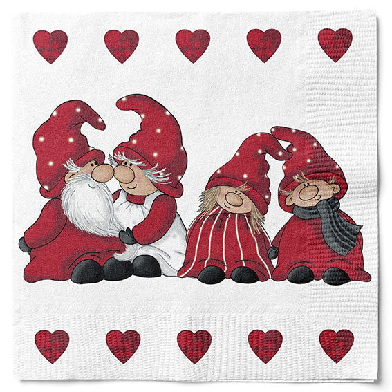 Det gamla apoteket - Julservetter 20 st. - Goblinfamiljen