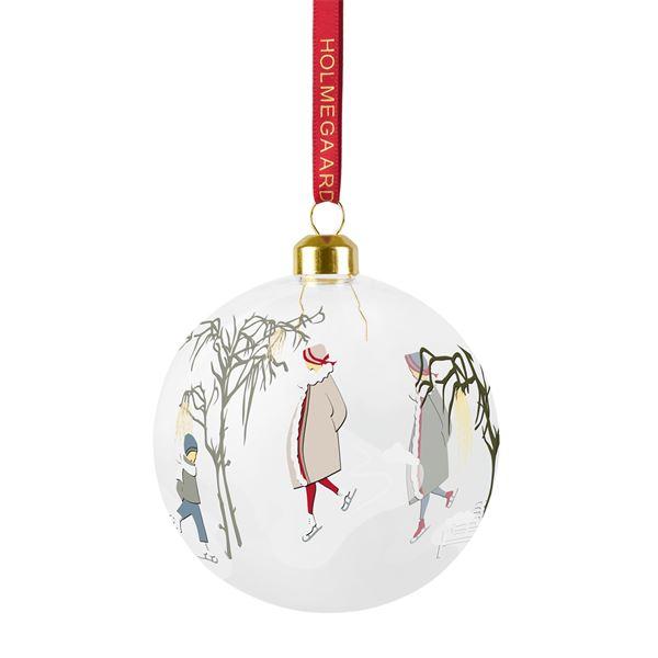 Holmegaard - Julgranskula Barn på skridskor Ø8 cm klar