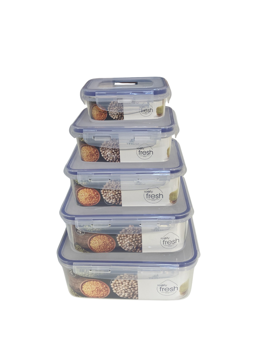 Förvaringsbox set 5 st - lufttäta behållare