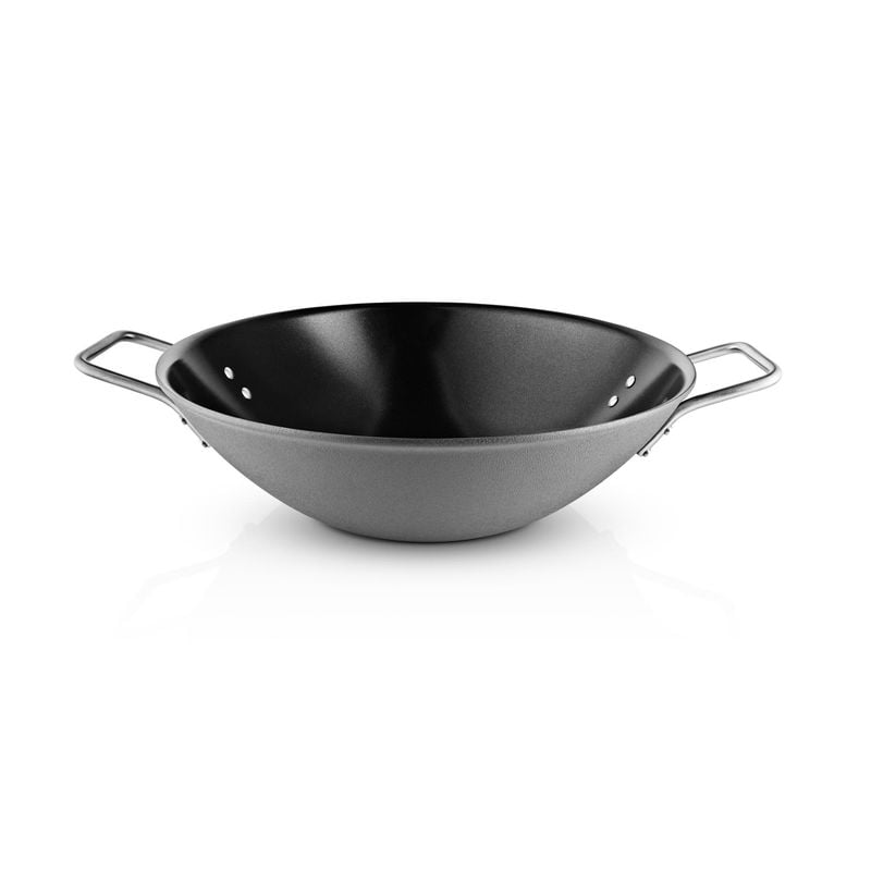Eva Trio - Grey Line Wok 5 liter - Rostfritt stål - Slip-Let® beläggning