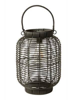 Solcellslykta D22x30 cm PVC/metall svart