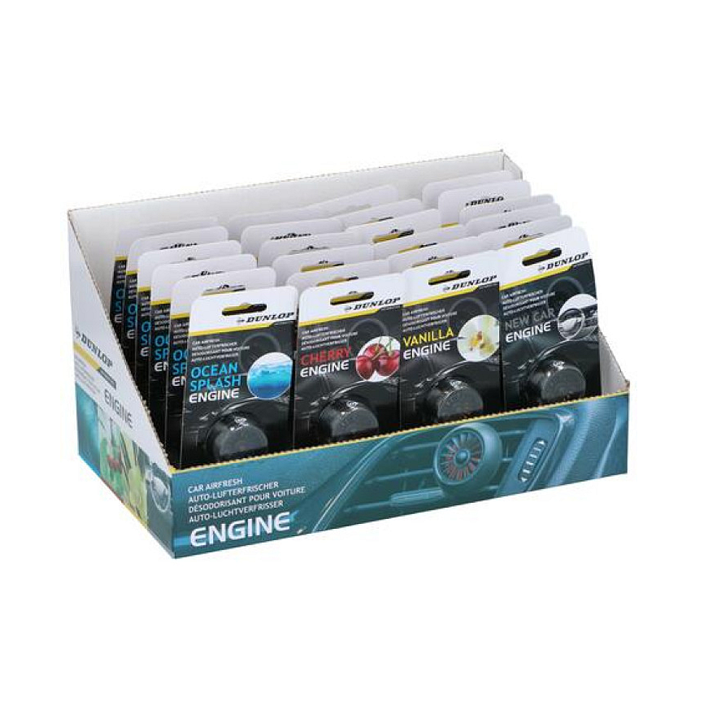 Dunlop - Luftfrisker til bilen - 4 ass. dufte