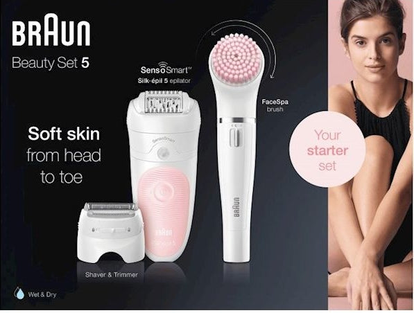 Braun - Skönhetsset med Silk-epilator och rengöringsborste 5-895