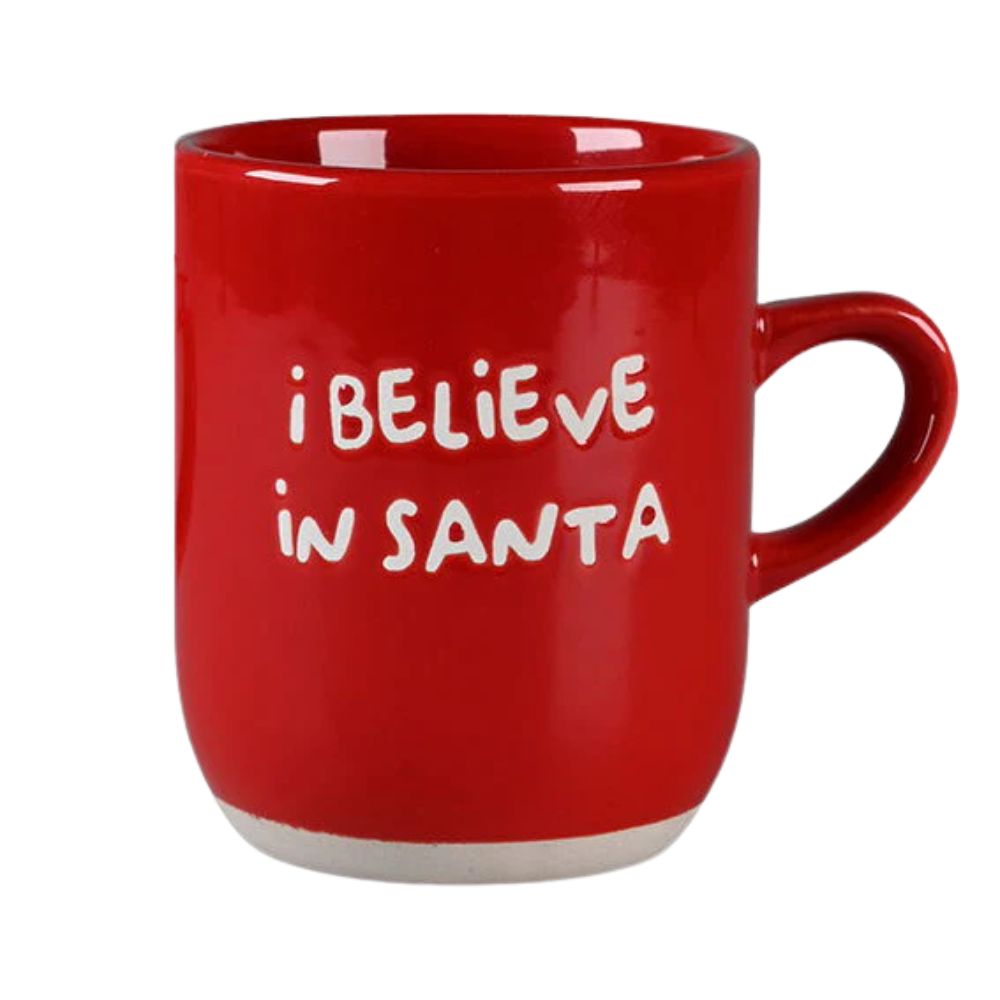 Det gamla apoteket - Mugg 30 cl. röd - Jag tror på jultomten