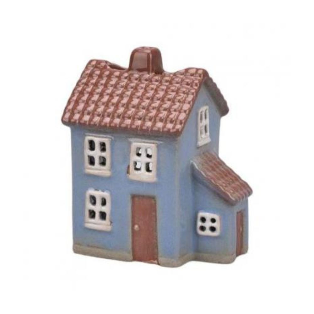 Keramisk värmeljushållare - blå