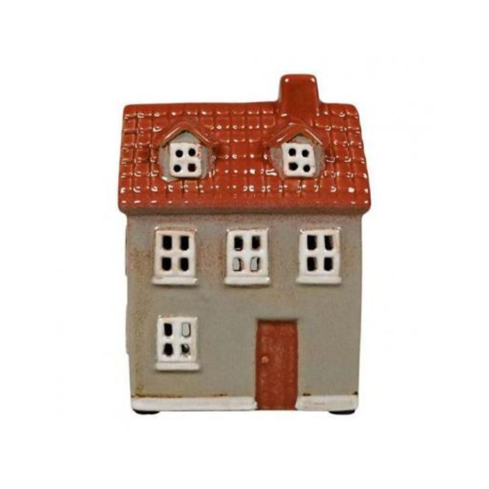 Keramisk värmeljushållare - grå