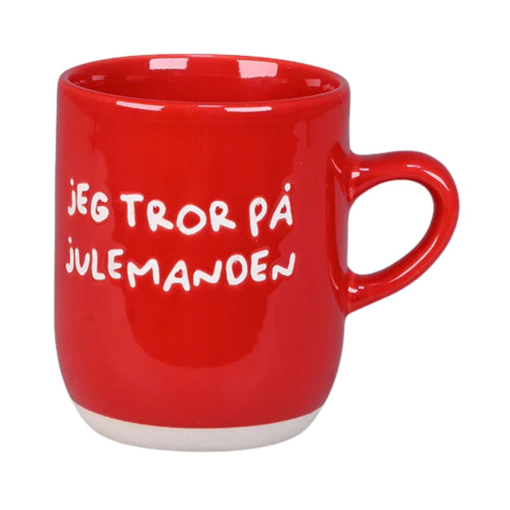 The Old Pharmacy - Mugg 30 cl. röd - Jag tror på jultomten