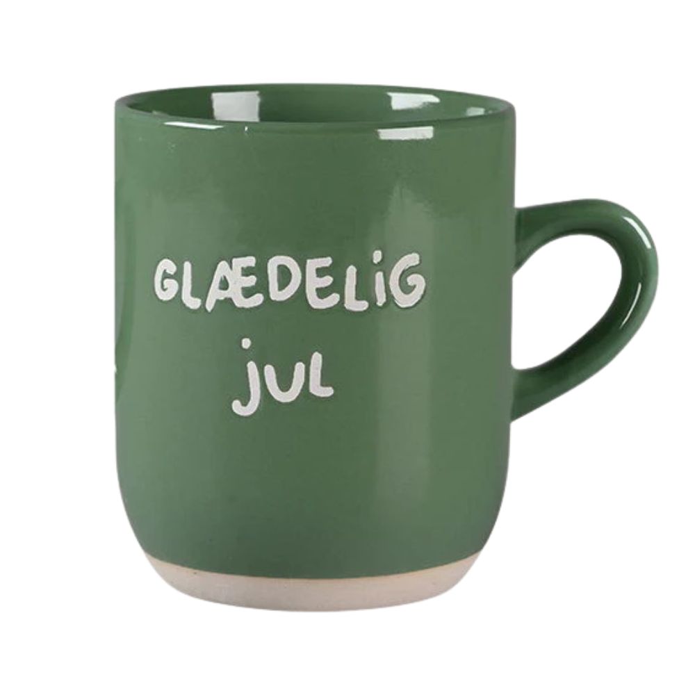 Det gamla apoteket - Mugg 30 cl. grön - God Jul