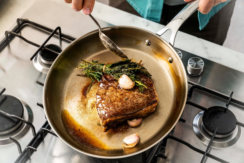 Jamie Oliver Cook Smart stekpanna i rostfritt stål 28 cm