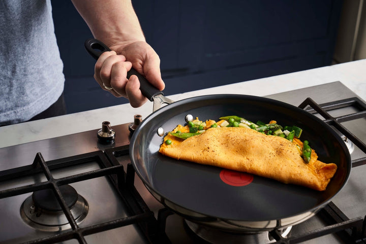 Jamie Oliver Quick & Easy Stekpanna i rostfritt stål, keramisk, 28 cm