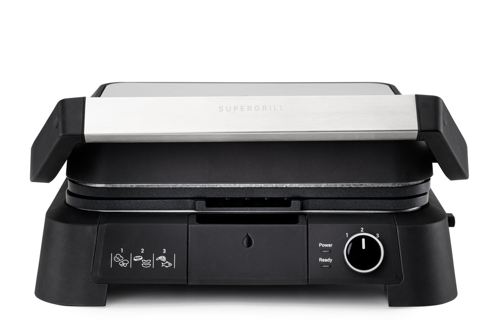 OBH Nordica - SuperGrill kontaktgrill 3-i-1 rostfritt stål