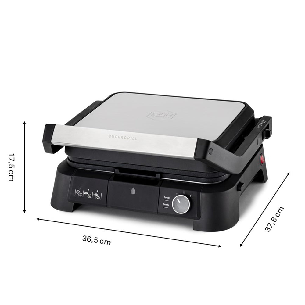 OBH Nordica - SuperGrill kontaktgrill 3-i-1 rostfritt stål