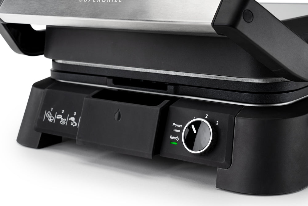 OBH Nordica - SuperGrill kontaktgrill 3-i-1 rostfritt stål