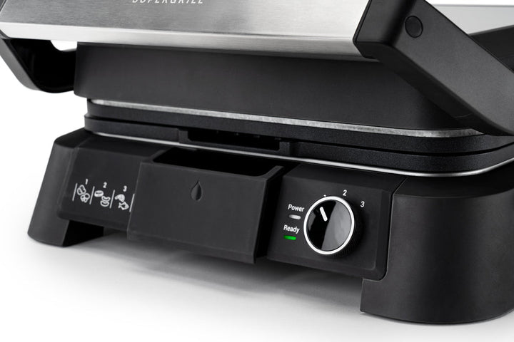 OBH Nordica - SuperGrill kontaktgrill 3-i-1 rostfritt stål