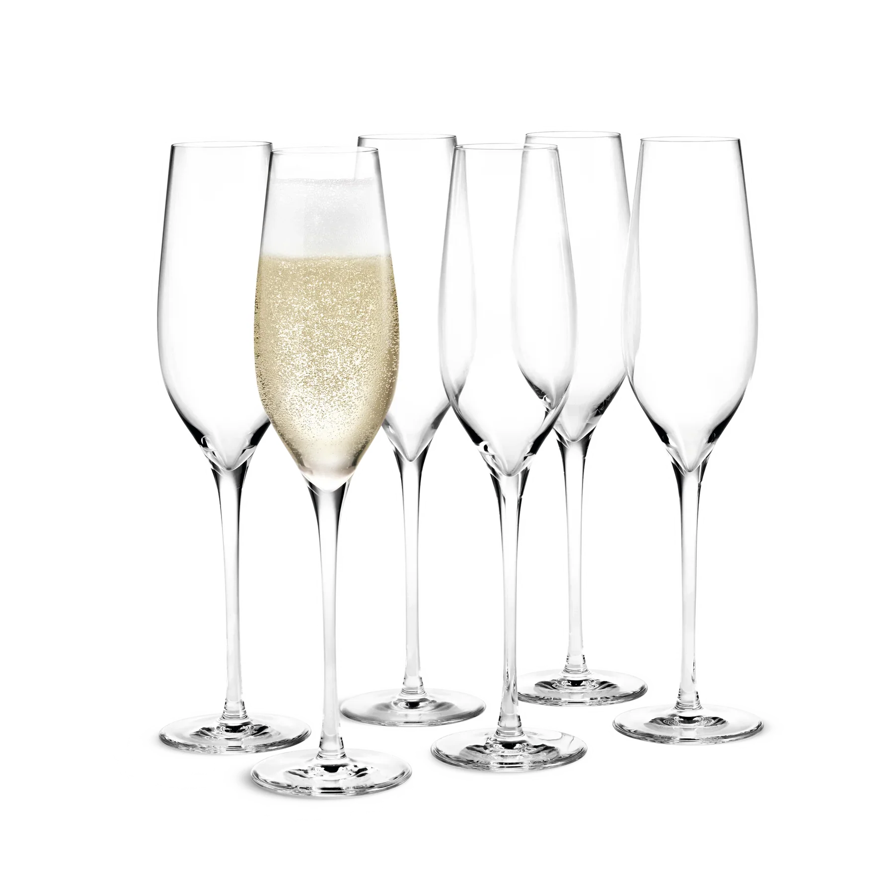 Holmegaard - Cabernet Champagne glas klar - 29 cl 6 st.