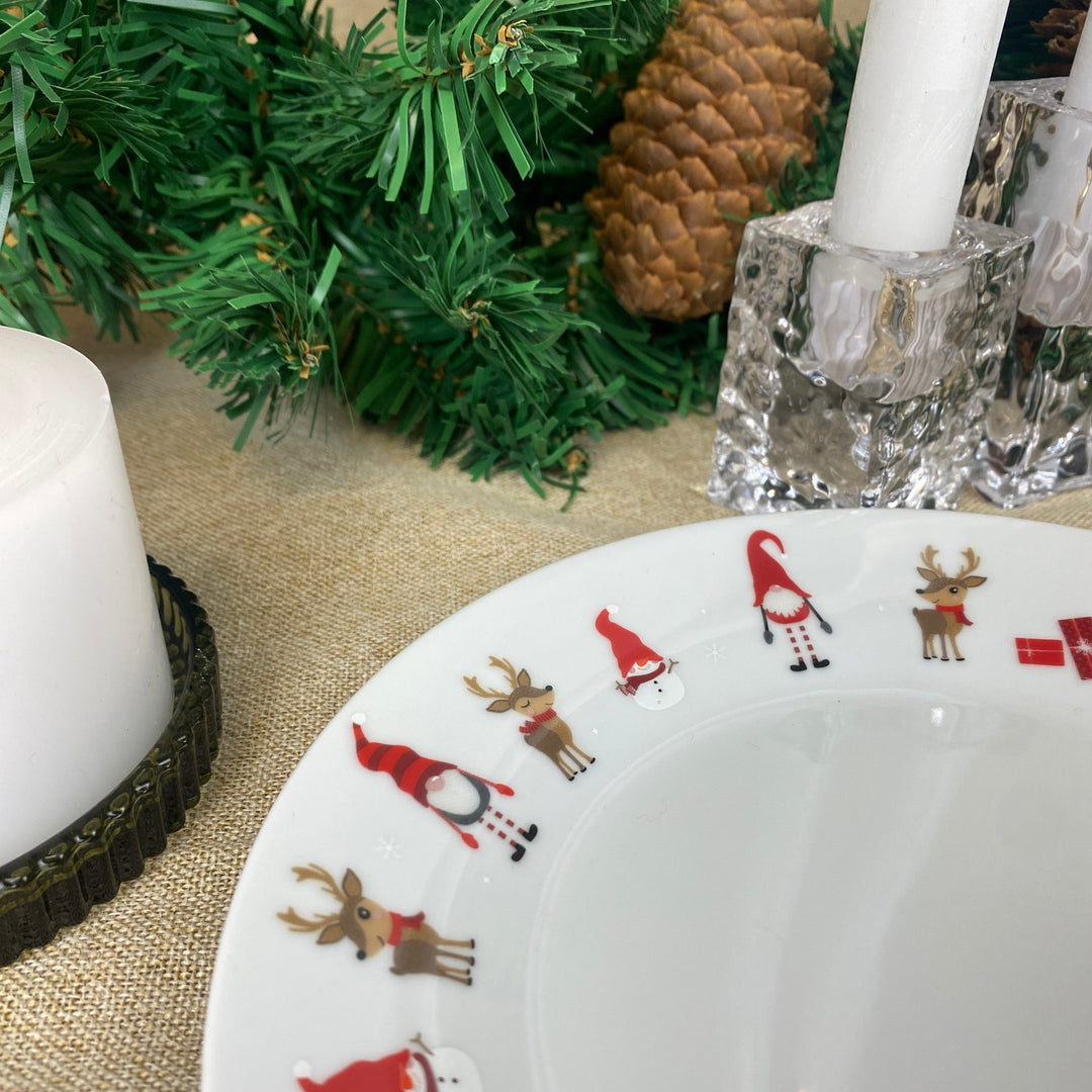 Tallrik Ø19 cm med julmotiv