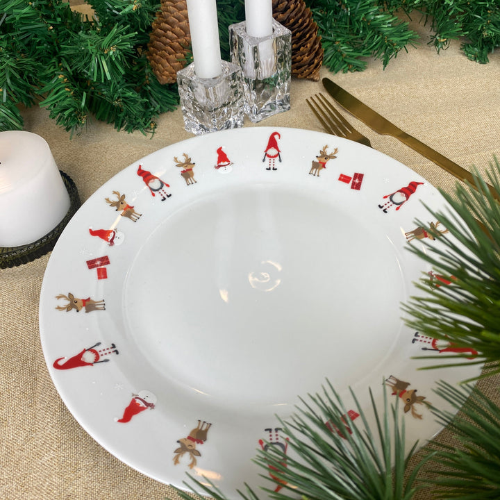 Tallrik Ø19 cm med julmotiv