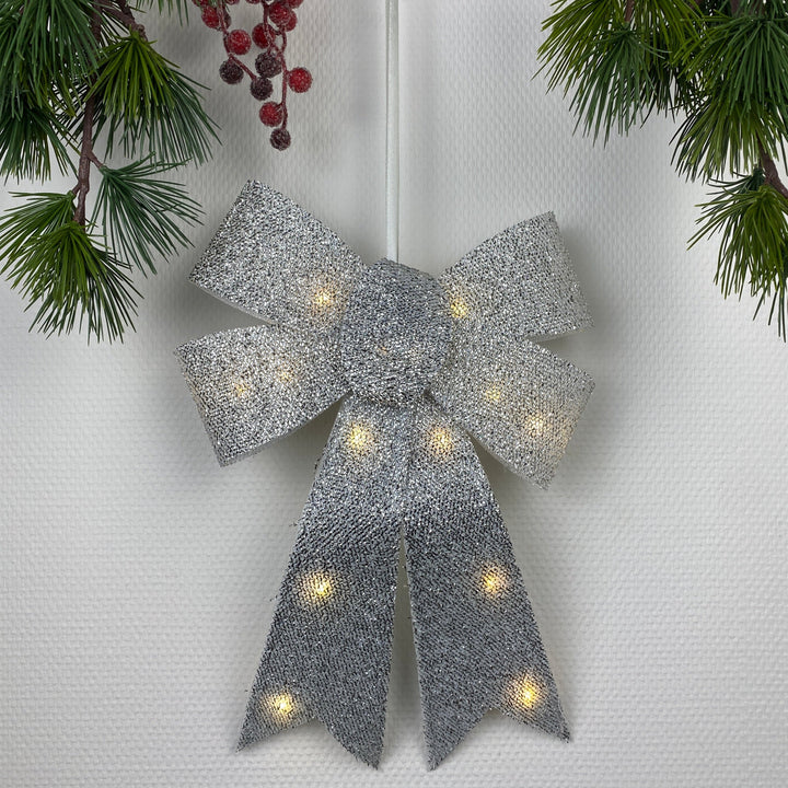 Sirius - Julius-båge med LED - silver 40 cm