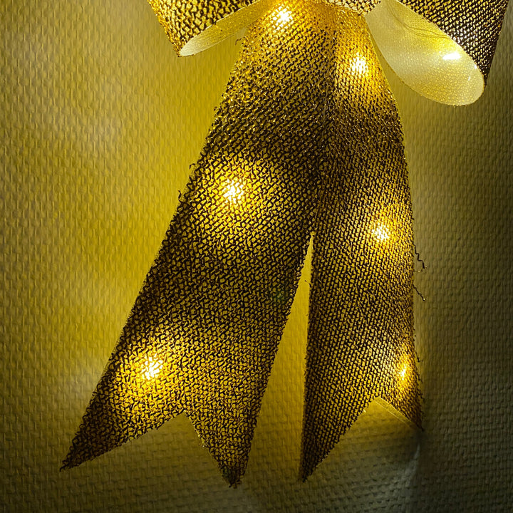 Sirius - Julius-rosett med LED - guld 40 cm