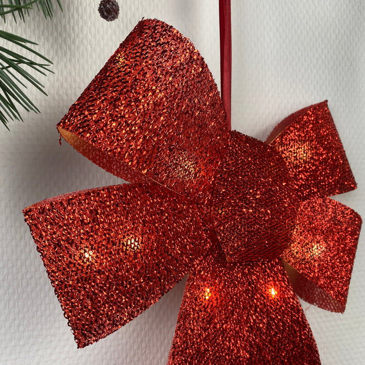 Sirius - Julius-båge med LED - röd 40 cm