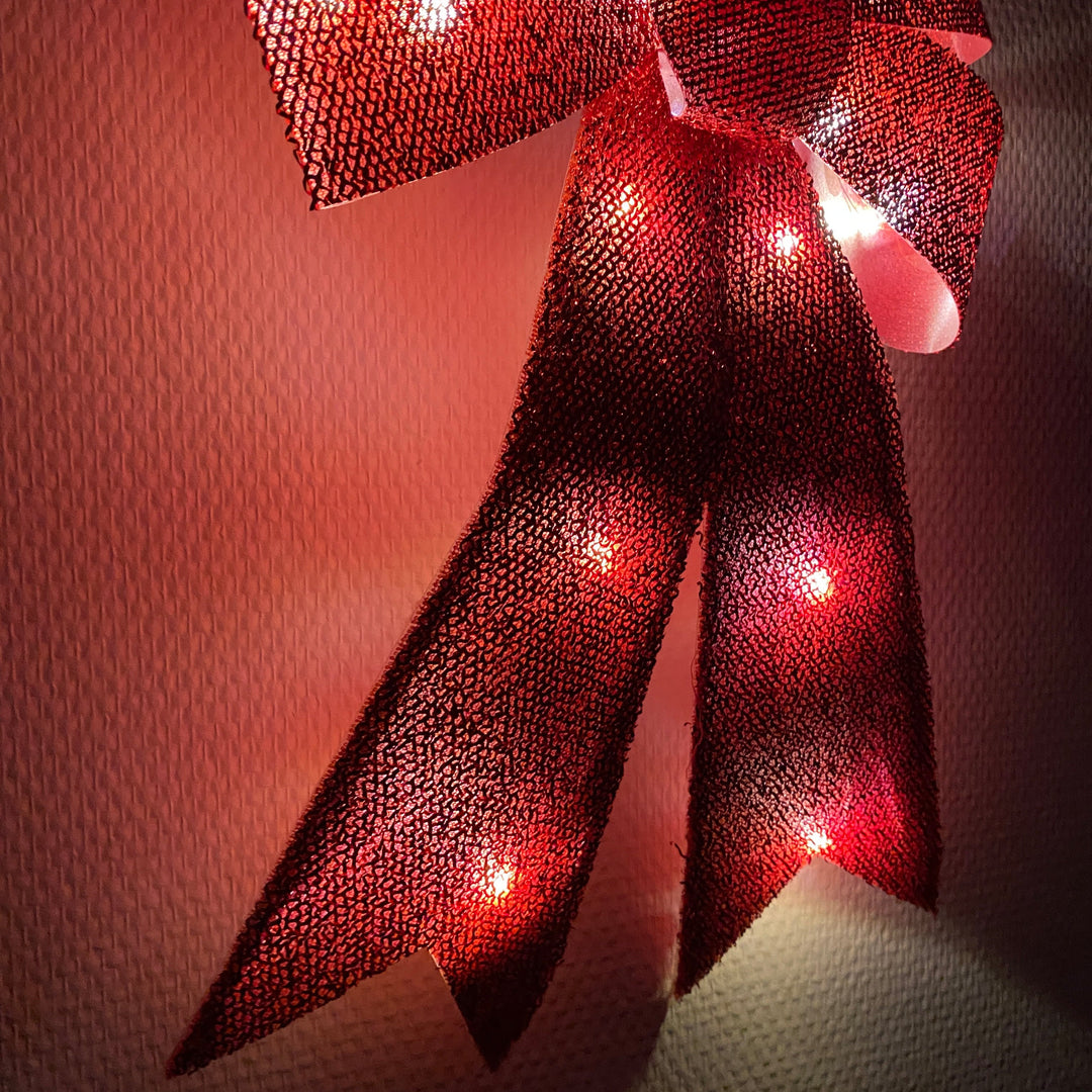 Sirius - Julius-båge med LED - röd 40 cm