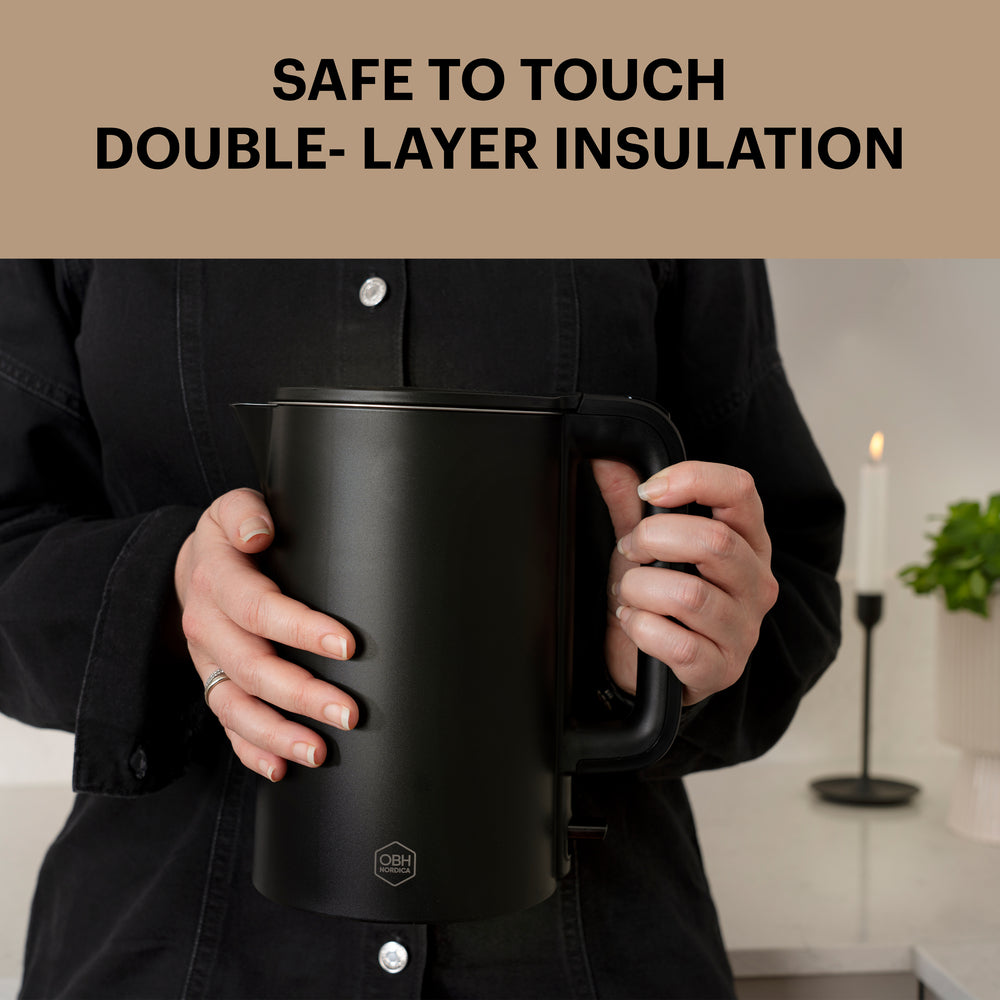 OBH Nordica - vattenkokare Thermo Protect 1,5 L svart