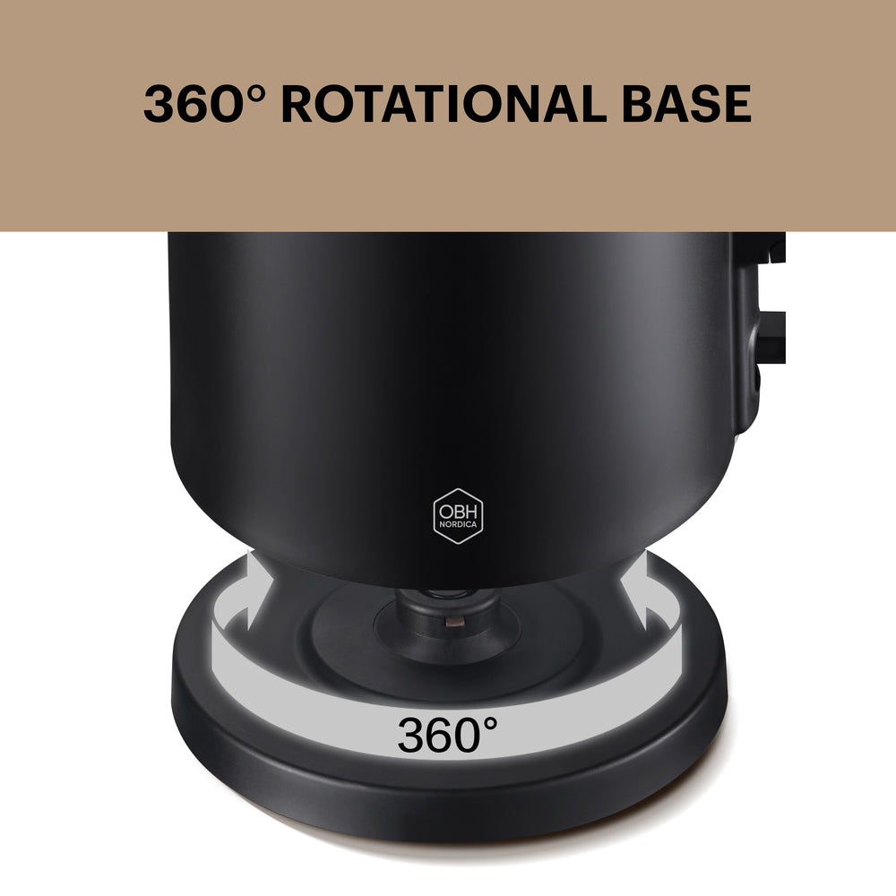 OBH Nordica - vattenkokare Thermo Protect 1,5 L svart