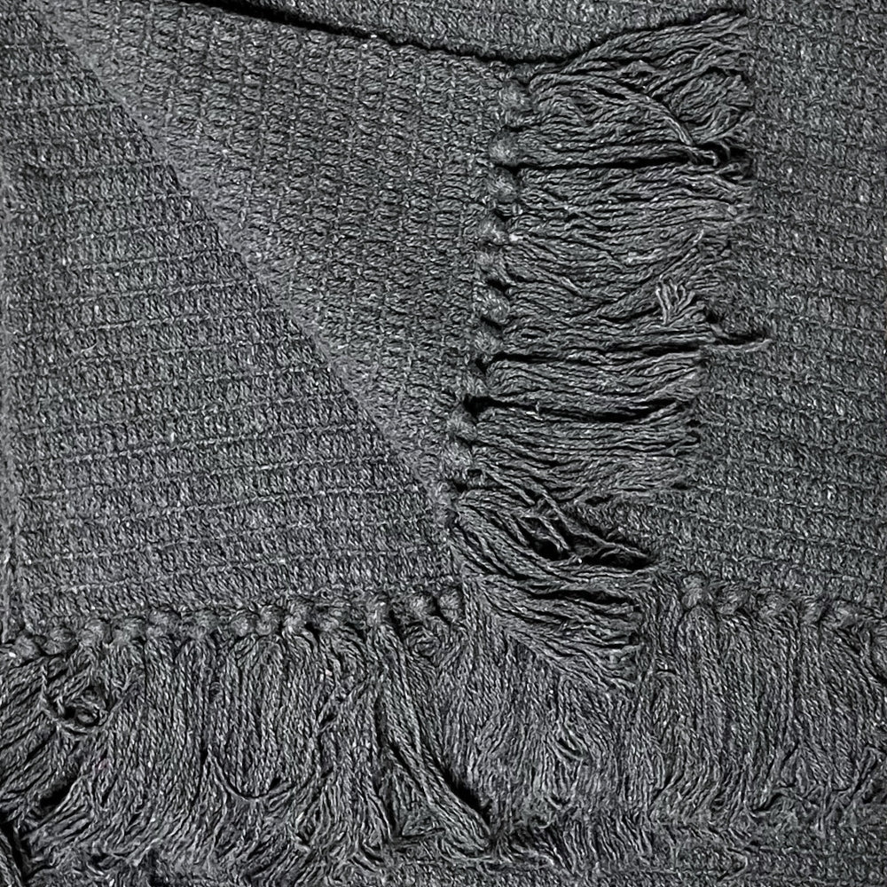 Dacore - Rutig med fransar - 125x150 cm grå