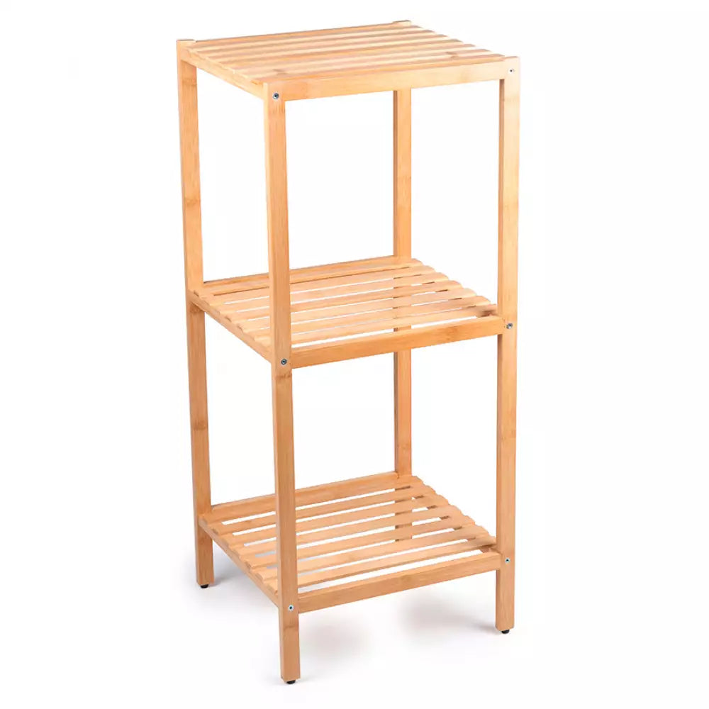 Alpina - Badrumshylla bambu - 3 hyllor 33x32x77,5 cm