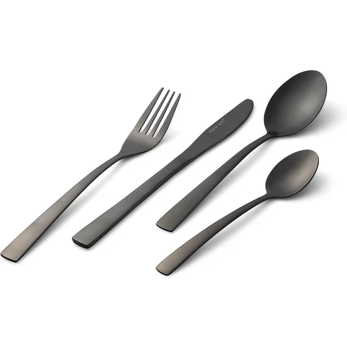 Marie Sohl - Bestickset 16 delar mattsvart