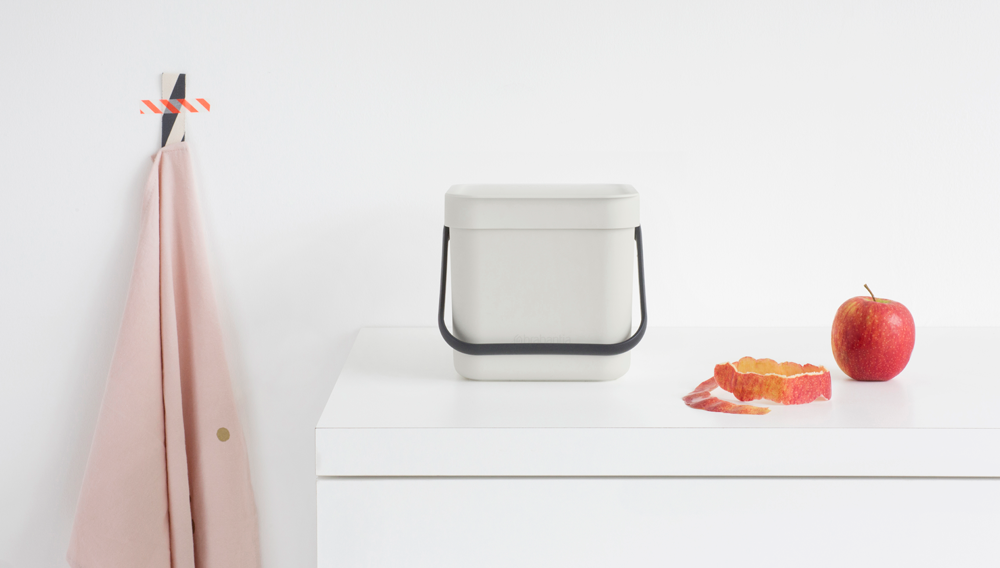 Brabantia - Black & Go Avfallskärl - 6 l - ljusgrå