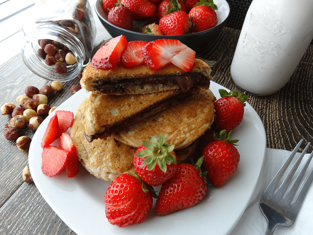 Pannkakor med Nutellafyllning