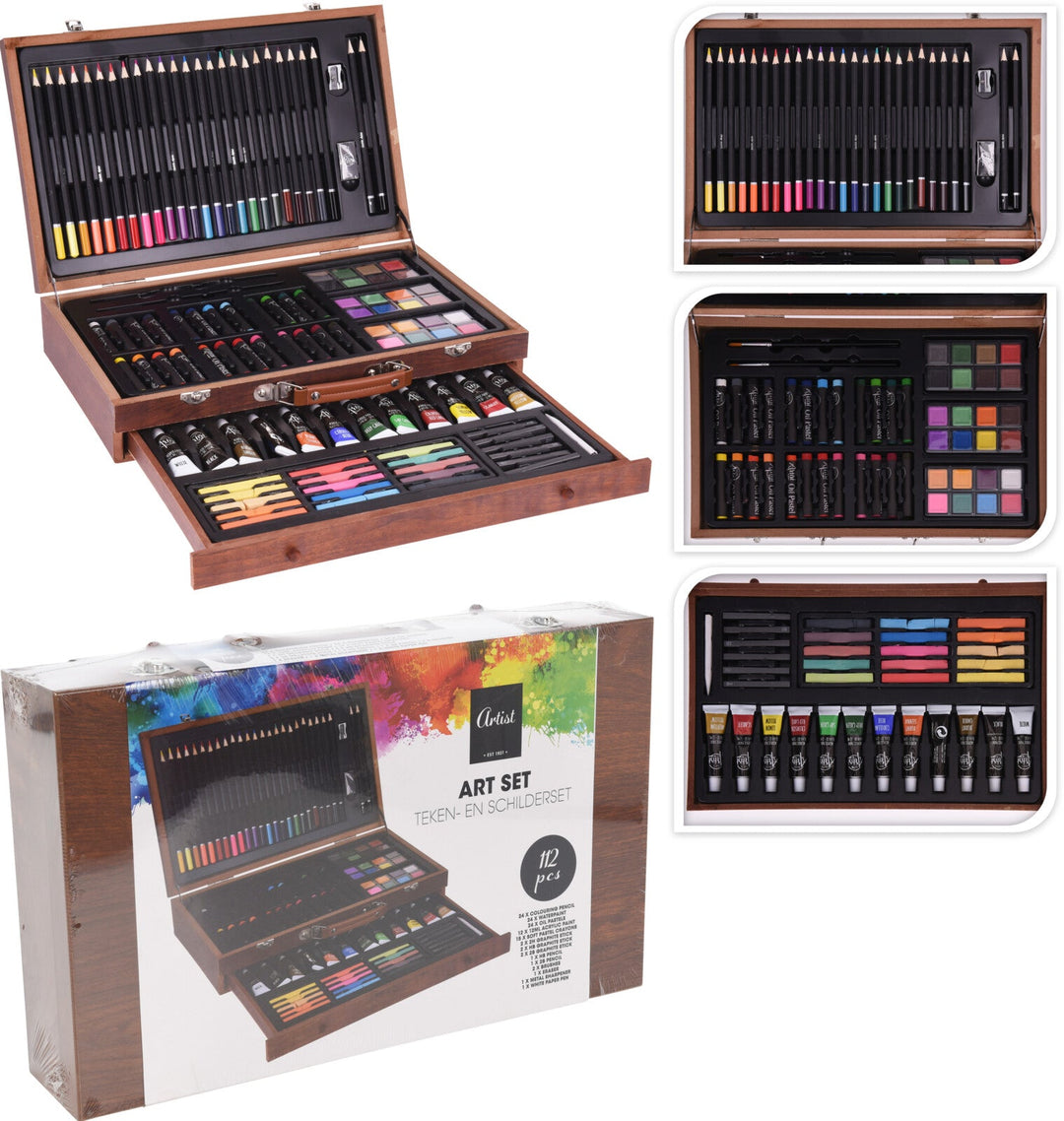 Artist - Kreativt fodral med 112 delar