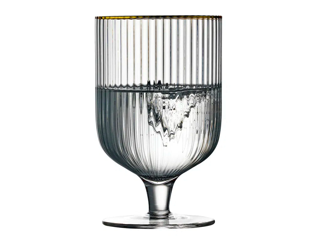 Lyngby glas - Palermo Vinglas Gold 30 cl 4 stk