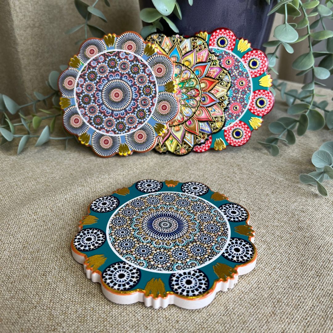 Glasdel i keramik 1 st. - assorterat motiv