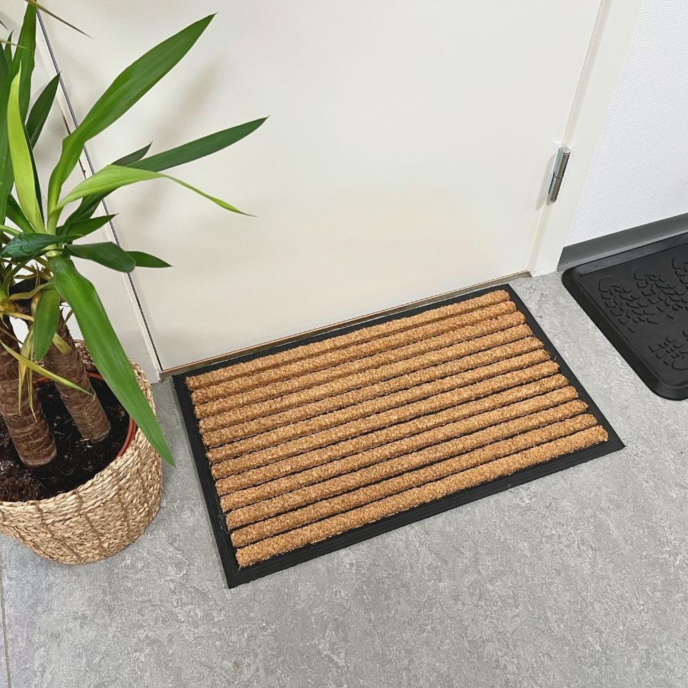 Dacore - Dörrmatta Gummi kokosnöt ränder - 45x75 cm