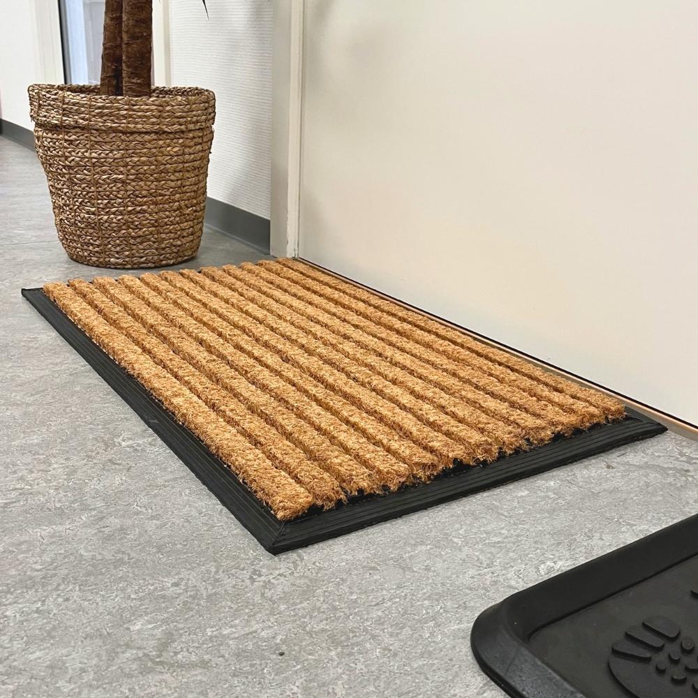 Dacore - Dörrmatta Gummi kokosnöt ränder - 45x75 cm