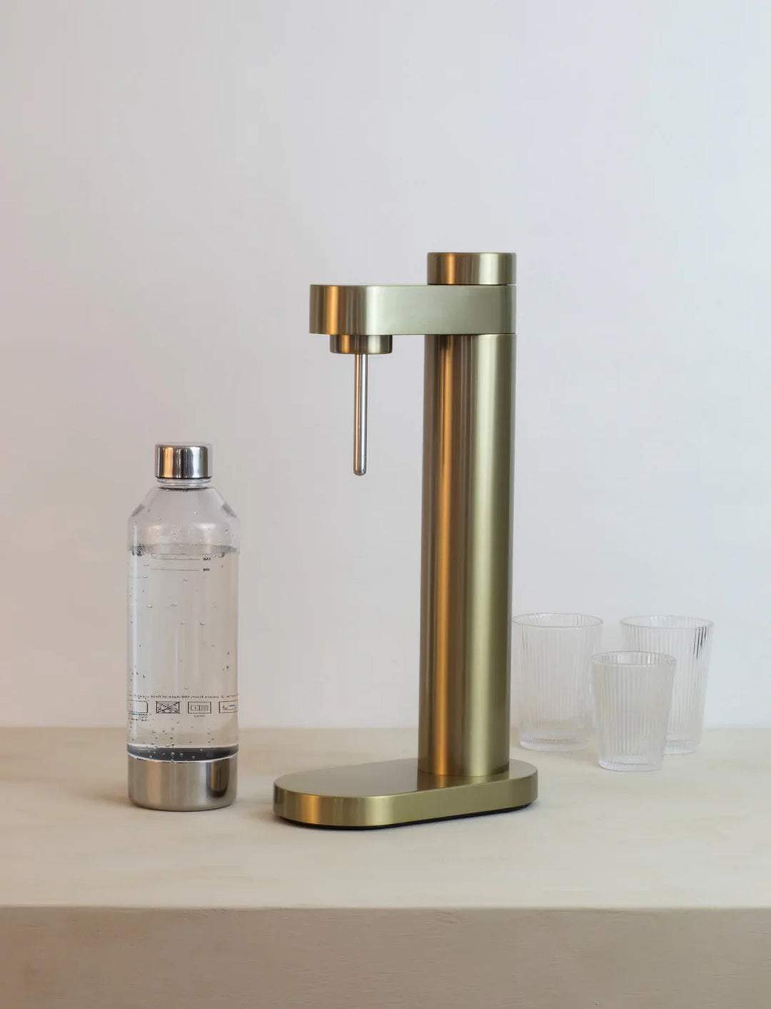 Stelton - Sodabryggare BRUS Borstad mässing