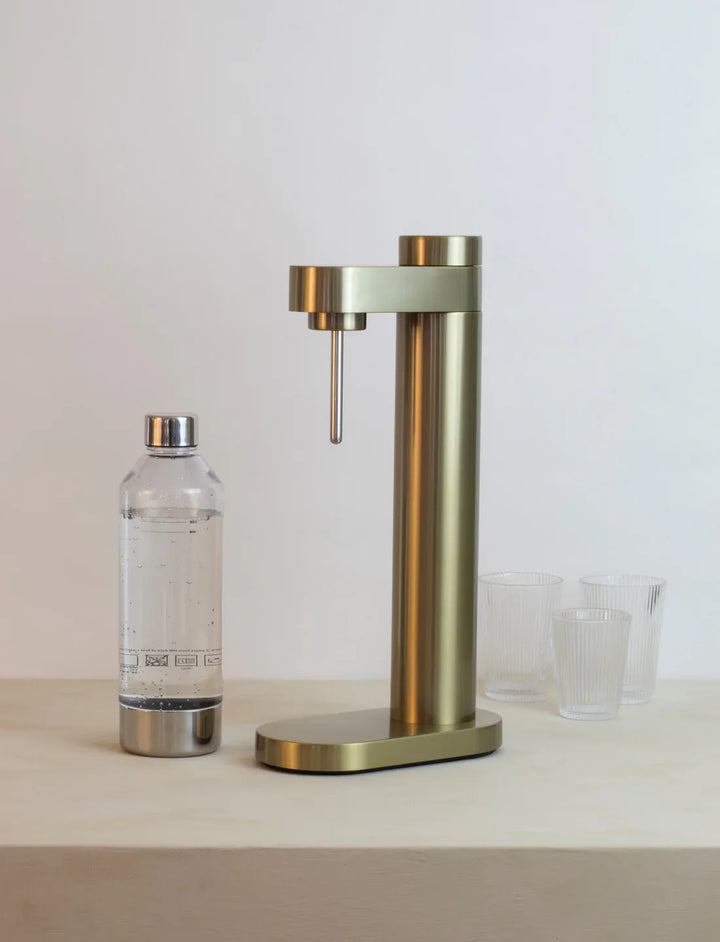 Stelton - Sodabryggare BRUS Borstad mässing