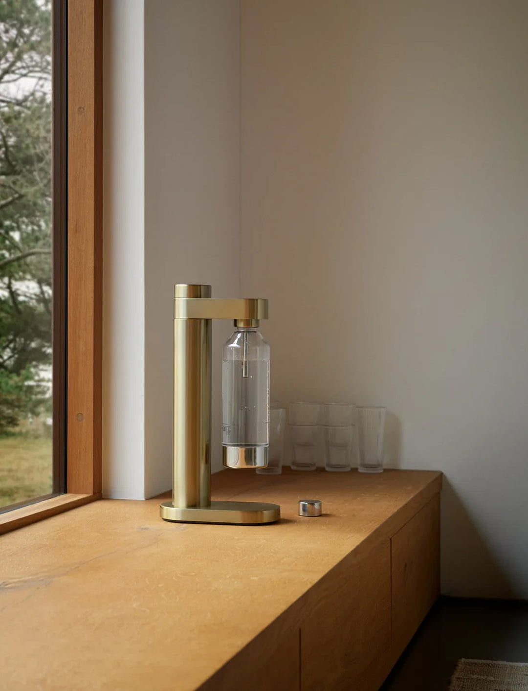 Stelton - Sodabryggare BRUS Borstad mässing