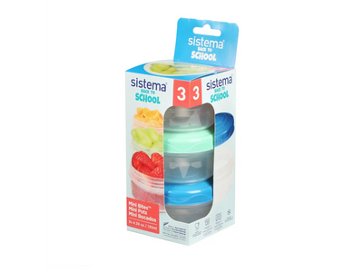 Sistema - Lunchbox 130ml Mini Bites To Go 3-pack 